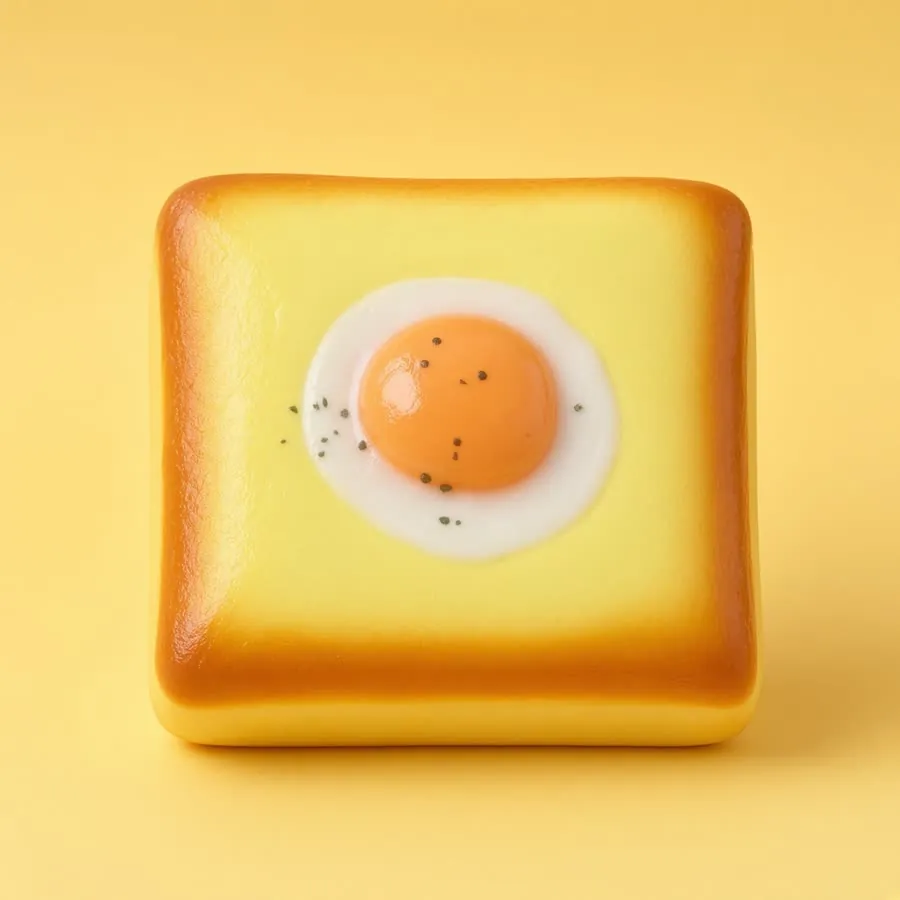 Fried Egg Toast Squishy